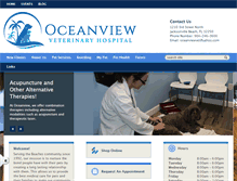 Tablet Screenshot of oceanviewvet.com